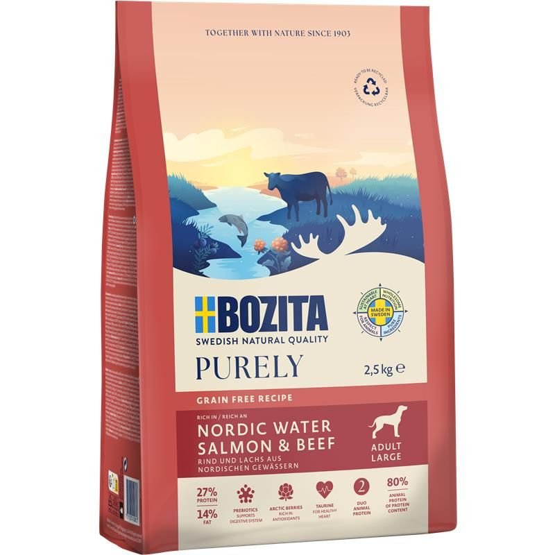 EAN 7311030450813 - Bozita 9117390 comida seca para perros 2,5 kg Adulto Ternera, Salmón imagen 1