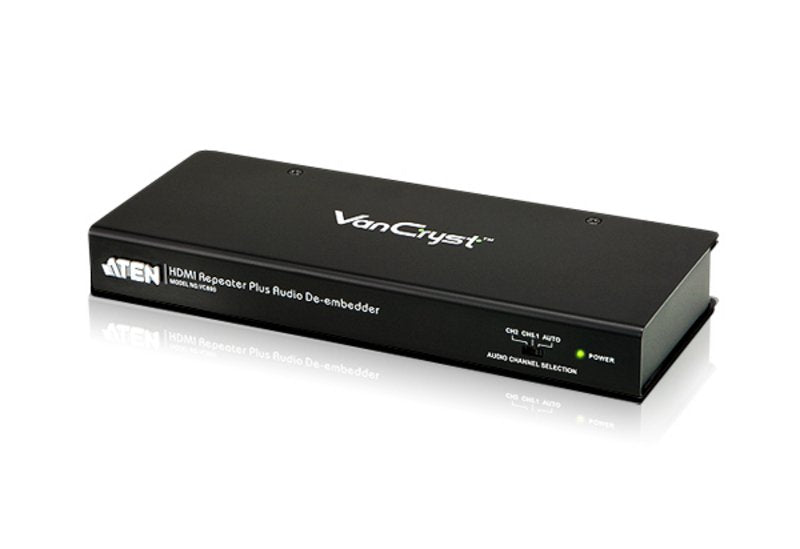 Aten Vc880-At-G Extensor Audio/Video Repetidor De Señales Av Negro