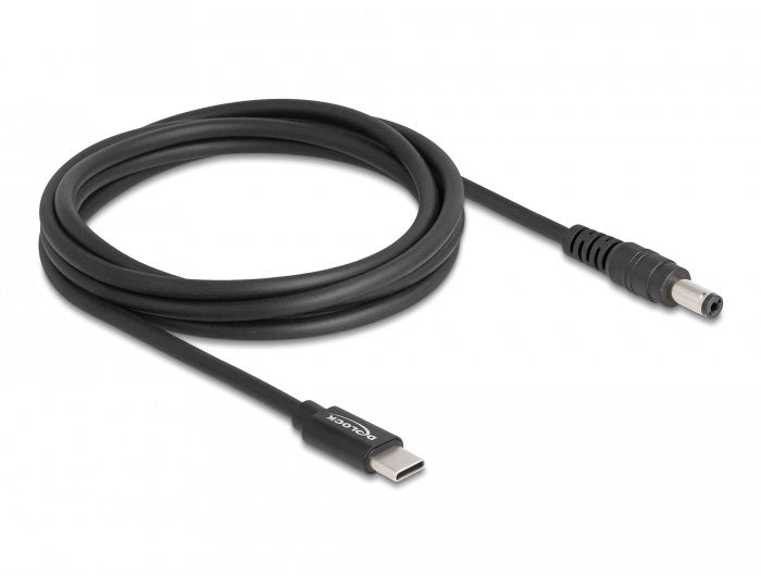 Delock 87977 Cable De Carga Para Portátiles Usb Type-C Macho A 5,5 X 2,1 Mm Macho