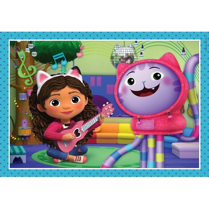 Puzzle Clementoni Supercolor 4 In 1 - Dreamworks Gabby''S Dollhouse 21524