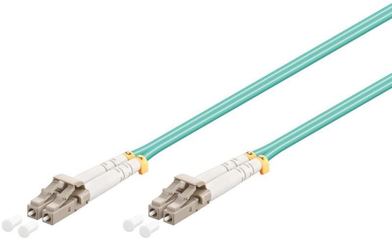 Microconnect Fib442010-Flat Cable De Fibra Optica 10 M Lc/Upc Om3 Color Aguamarina