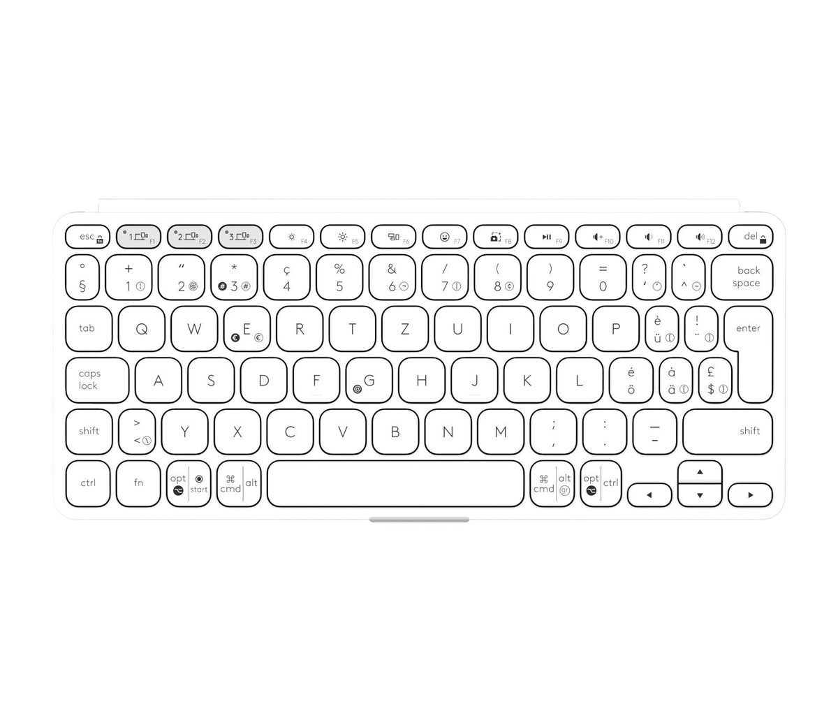 Logitech Keys-To-Go 2 - Teclado - Eingebaute