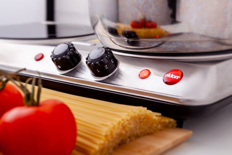 Hornillo Electrico Eldom Ph21 Placa 2 Zonas De Cocción; 2000w)