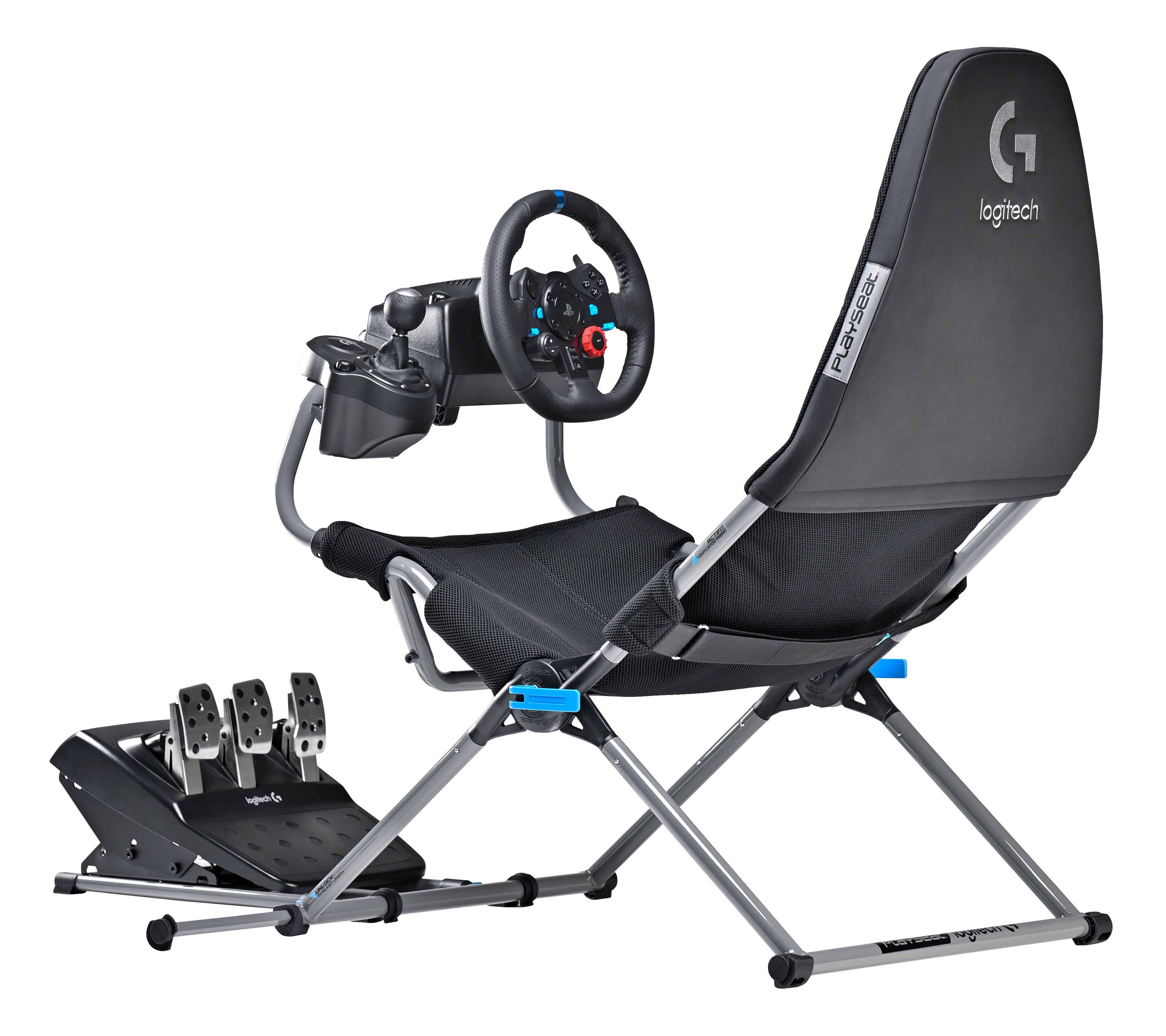 Silla Gaming Playseat Challenge X - Logitech G Edition Negro, Gris