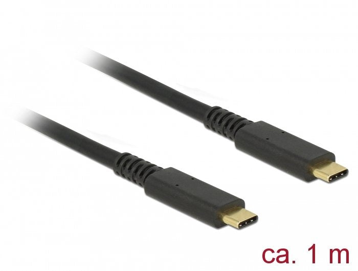 Cable Delock Usb 3.1 Gen 2 (10 Gbps) Tipo-C A Tipo-C 1 M Pd 3 A E-Marker