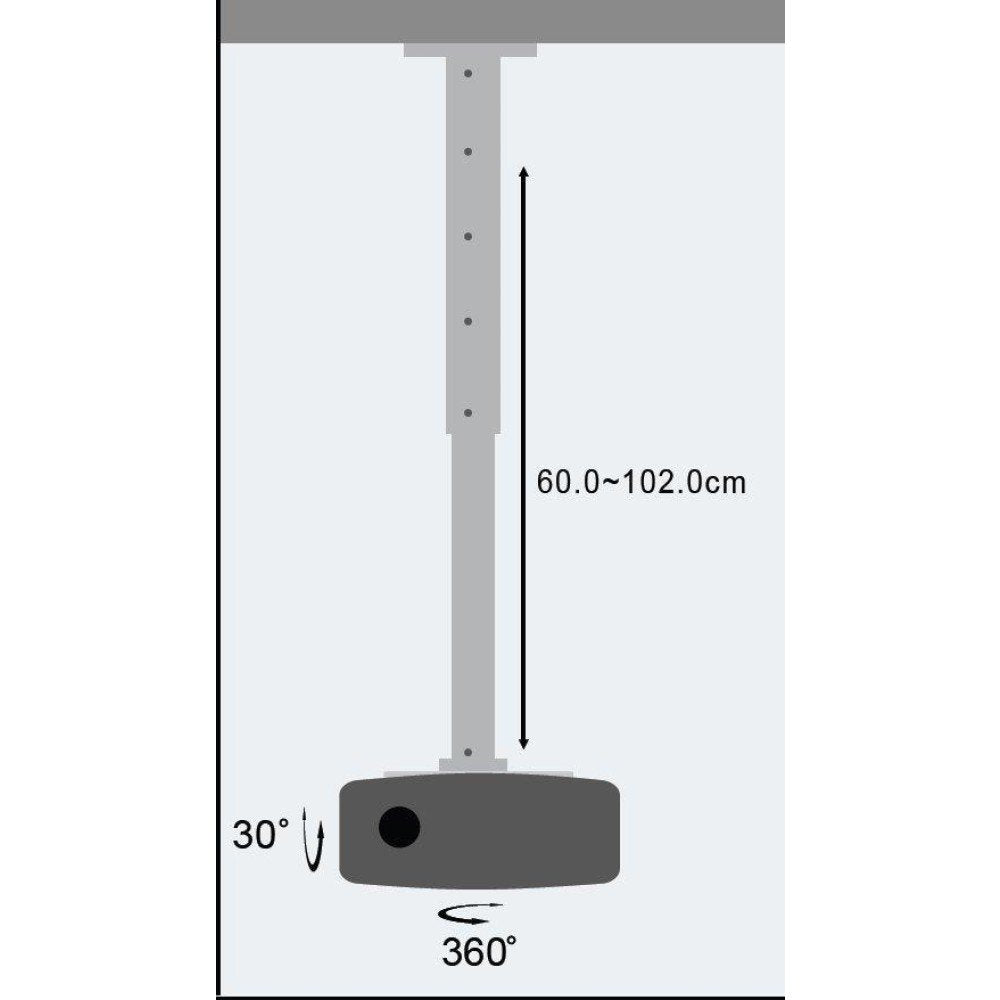 Techly Ica-Pm 102xl Montaje Para Projector Techo Plata
