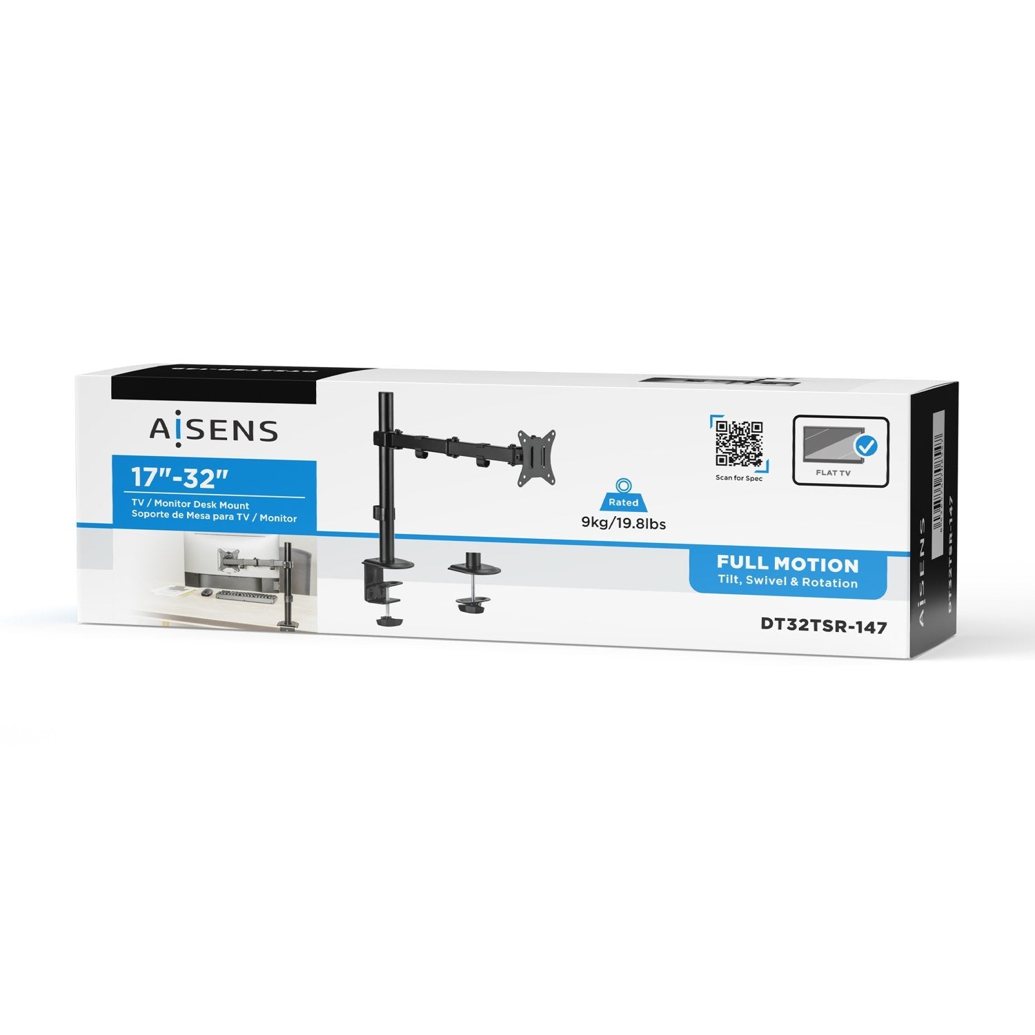 EAN 8436574708547 - AISENS DT32TSR-147 soporte para monitor 81,3 cm (32") Escritorio imagen 4