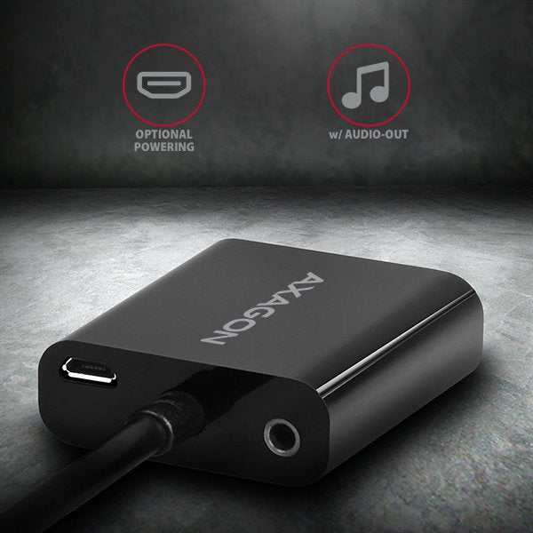EAN 8595247904409 - Axagon RVH-VGAN adaptador de cable de vídeo 0,15 m HDMI tipo A (Estándar) VGA (D-Sub) Negro imagen 3