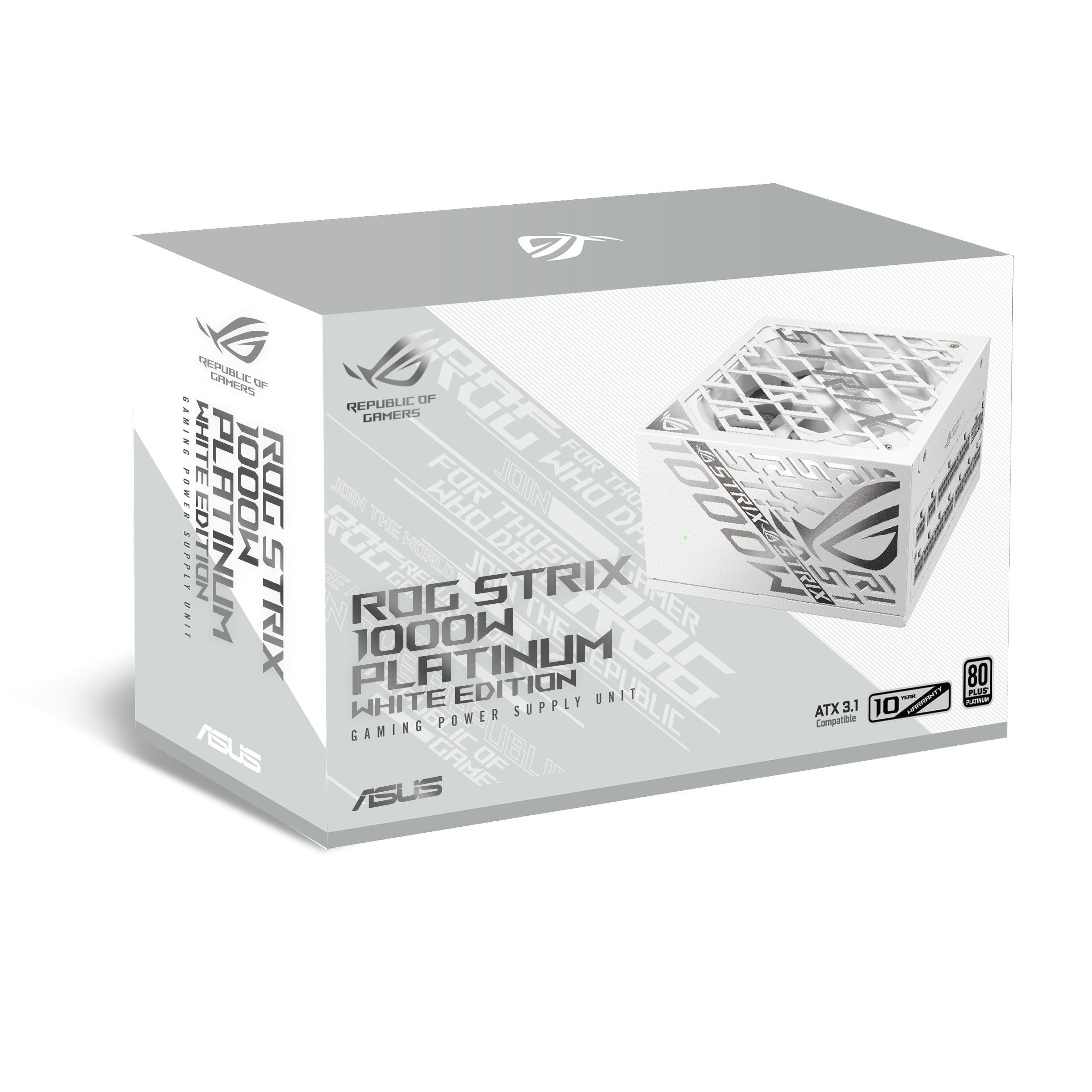 EAN 4711387835517 - ASUS ROG -STRIX-1000P-GAMING-WHITE unidad de fuente de alimentación 1000 W 20+4 pin ATX ATX Blanco imagen 12