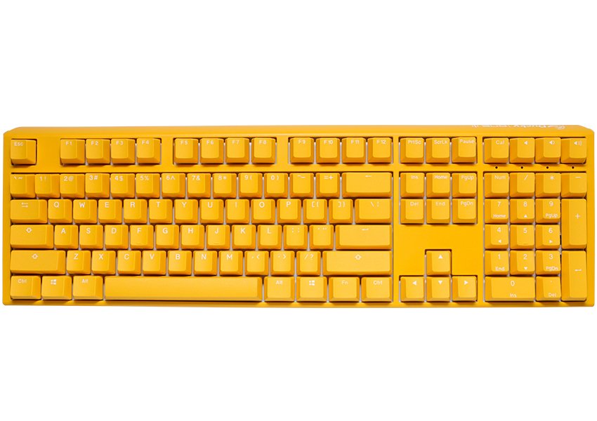 Ducky One 3 Yellow Gaming Tastatur Rgb Led - Mx-Clear Us Teclado Usb Inglés De Ee. Uu. Amarillo
