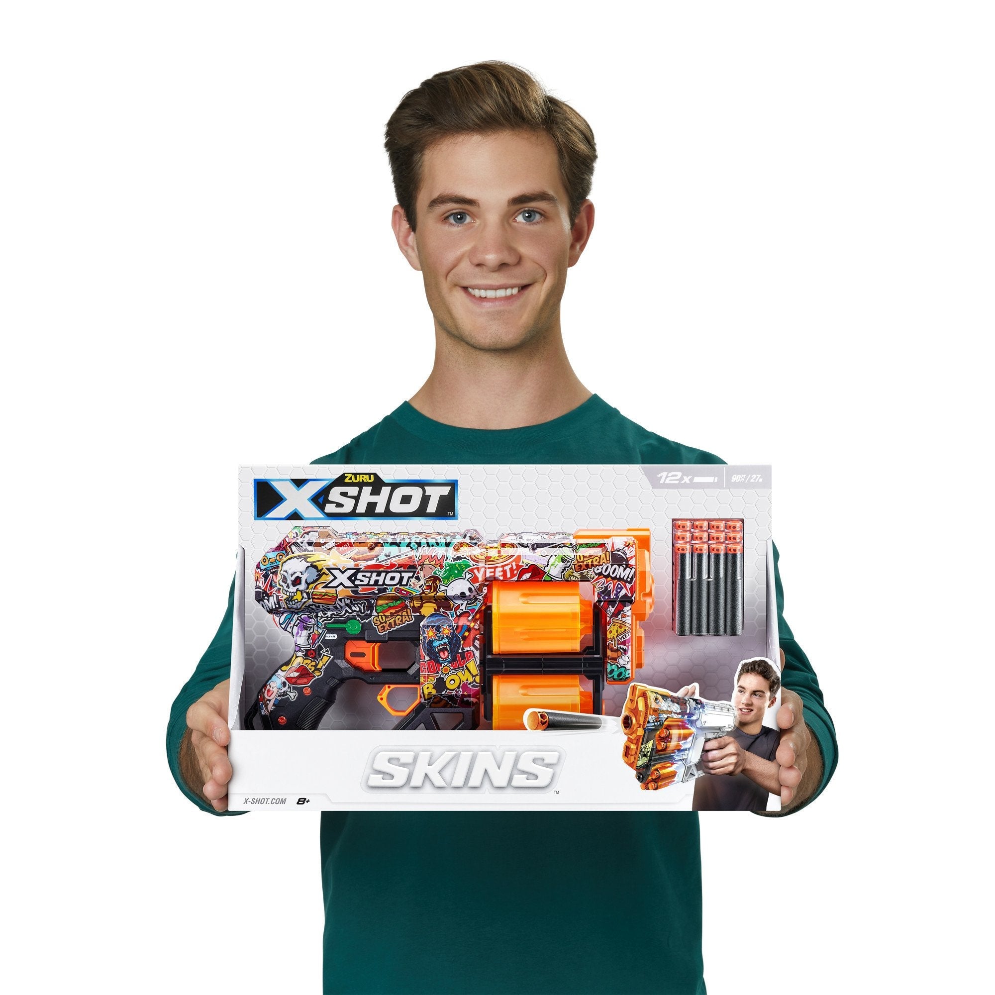 Lanzador Zuru X-Shot Skins - Dread Sketch, Dart Blaster 36517h
