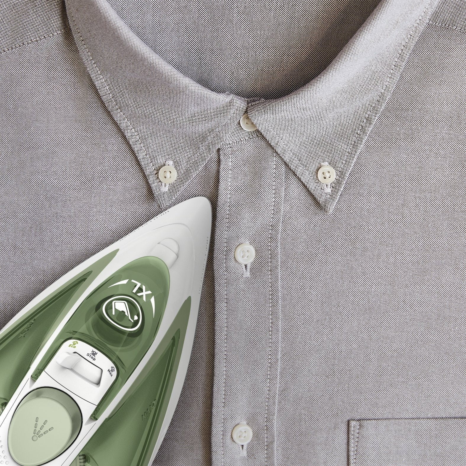 Tefal Easygliss Eco Fv5781e1 Plancha Vapor-Seco Durilium Airglide Soleplate 2800 W Blanco, Verde