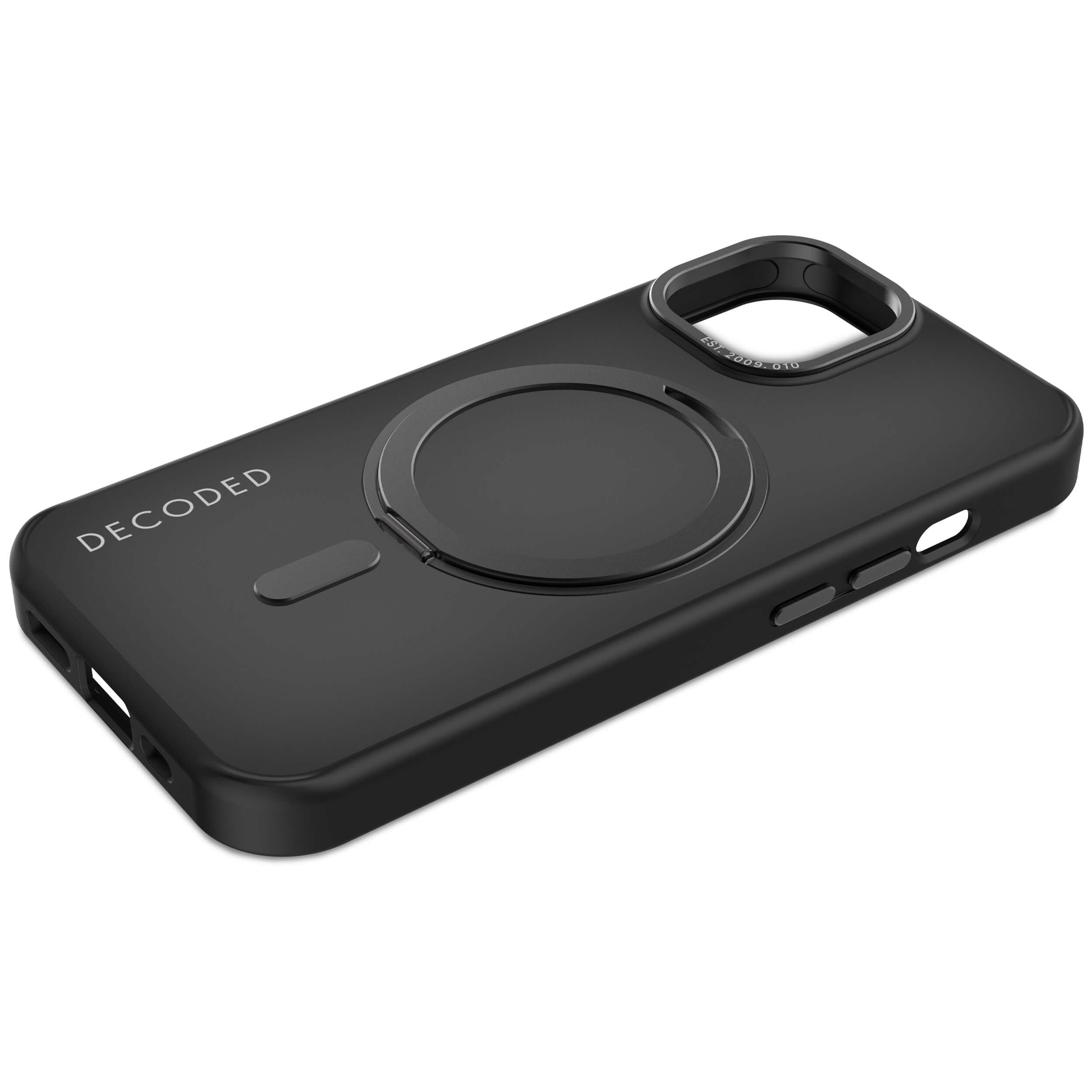 Decoded Recycled Plastic Loop Stand Backcover Iphone 15 Black