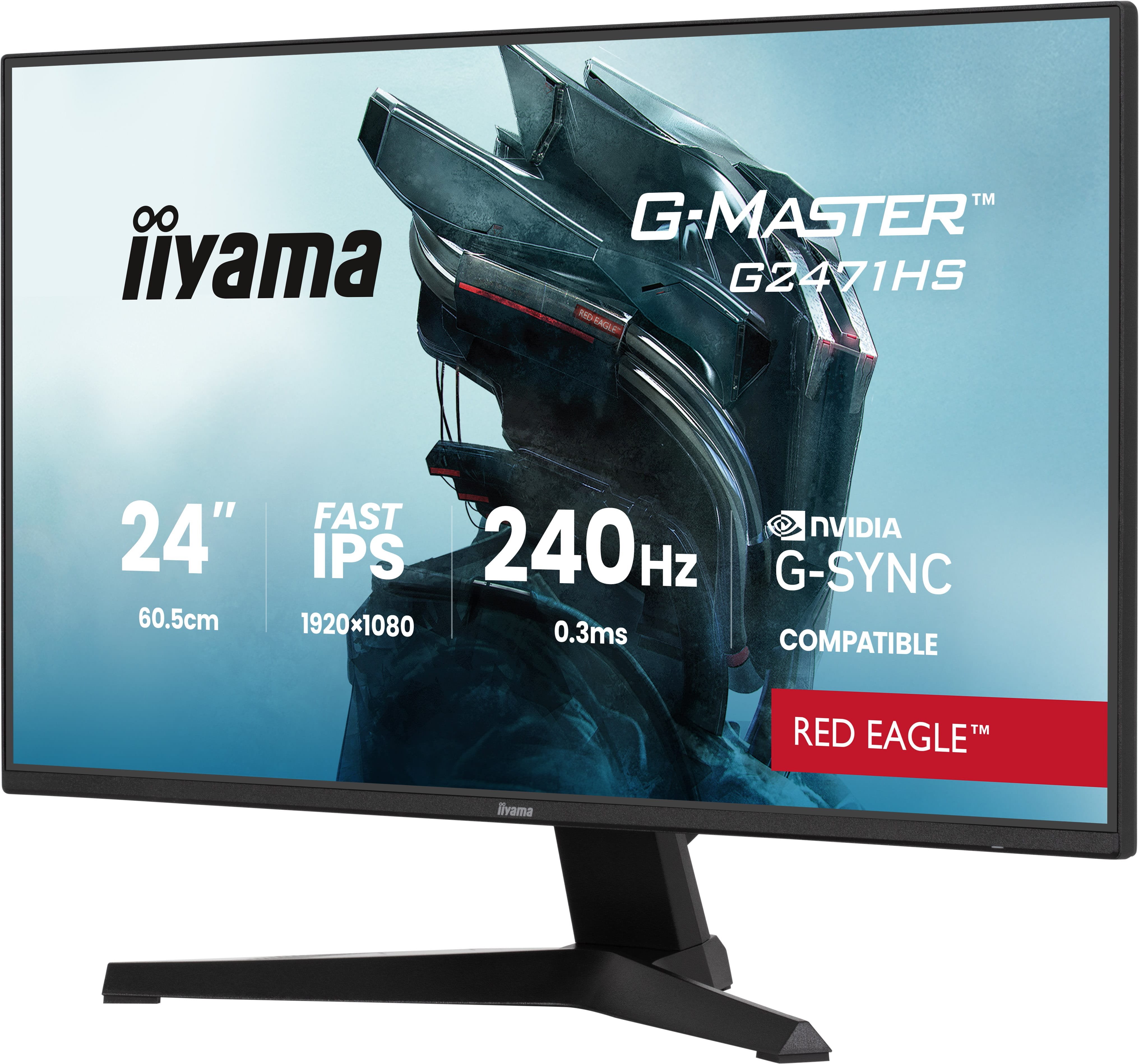 EAN 4948570126415 - iiyama G-MASTER G2471HS-B1 pantalla para PC 60,5 cm (23.8") 1920 x 1080 Pixeles Full HD Negro imagen 2