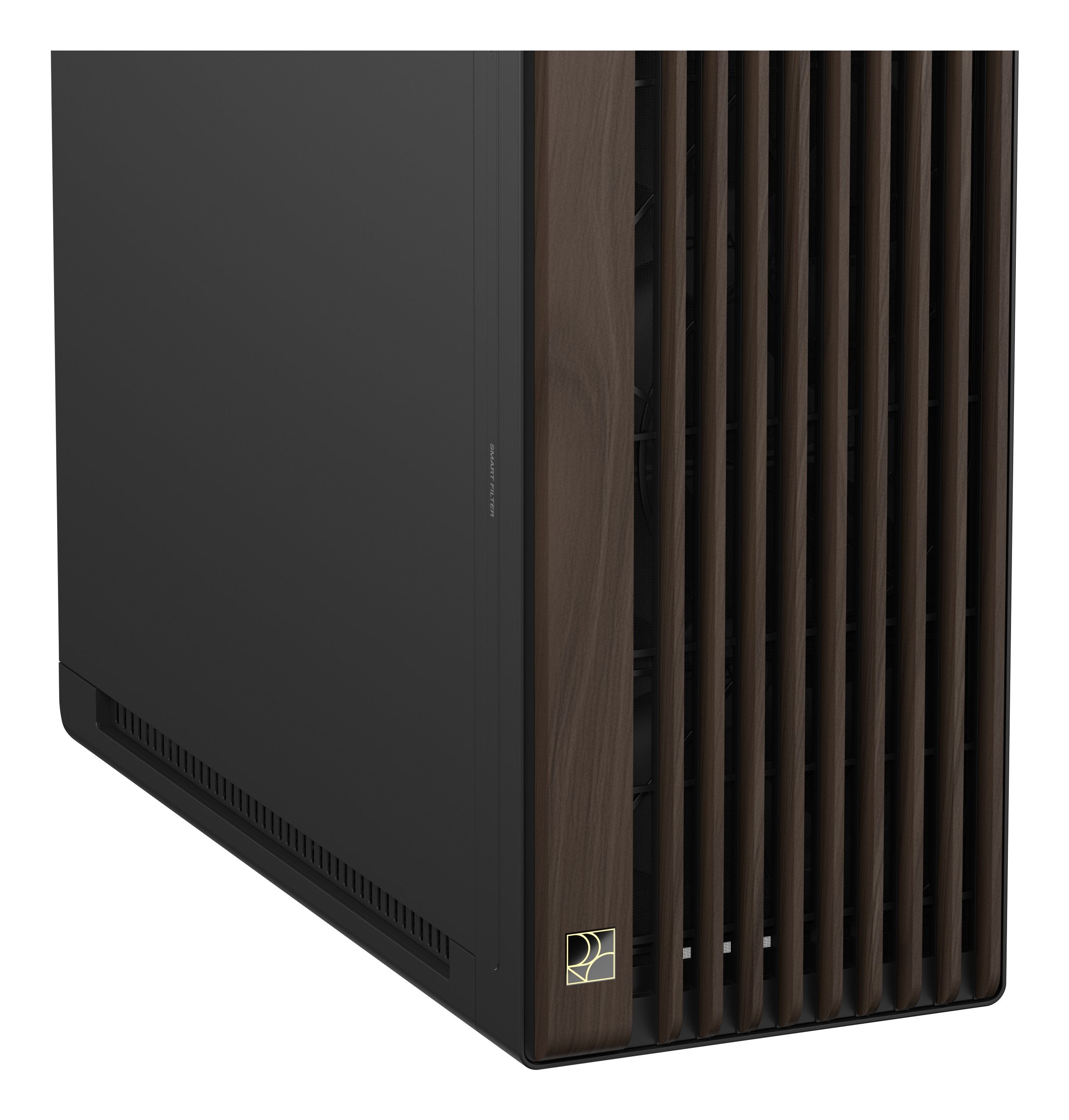 Caja Pc Asus Geh Proart Pa602 Walnut Wood Metal Pwm Modern Negro
