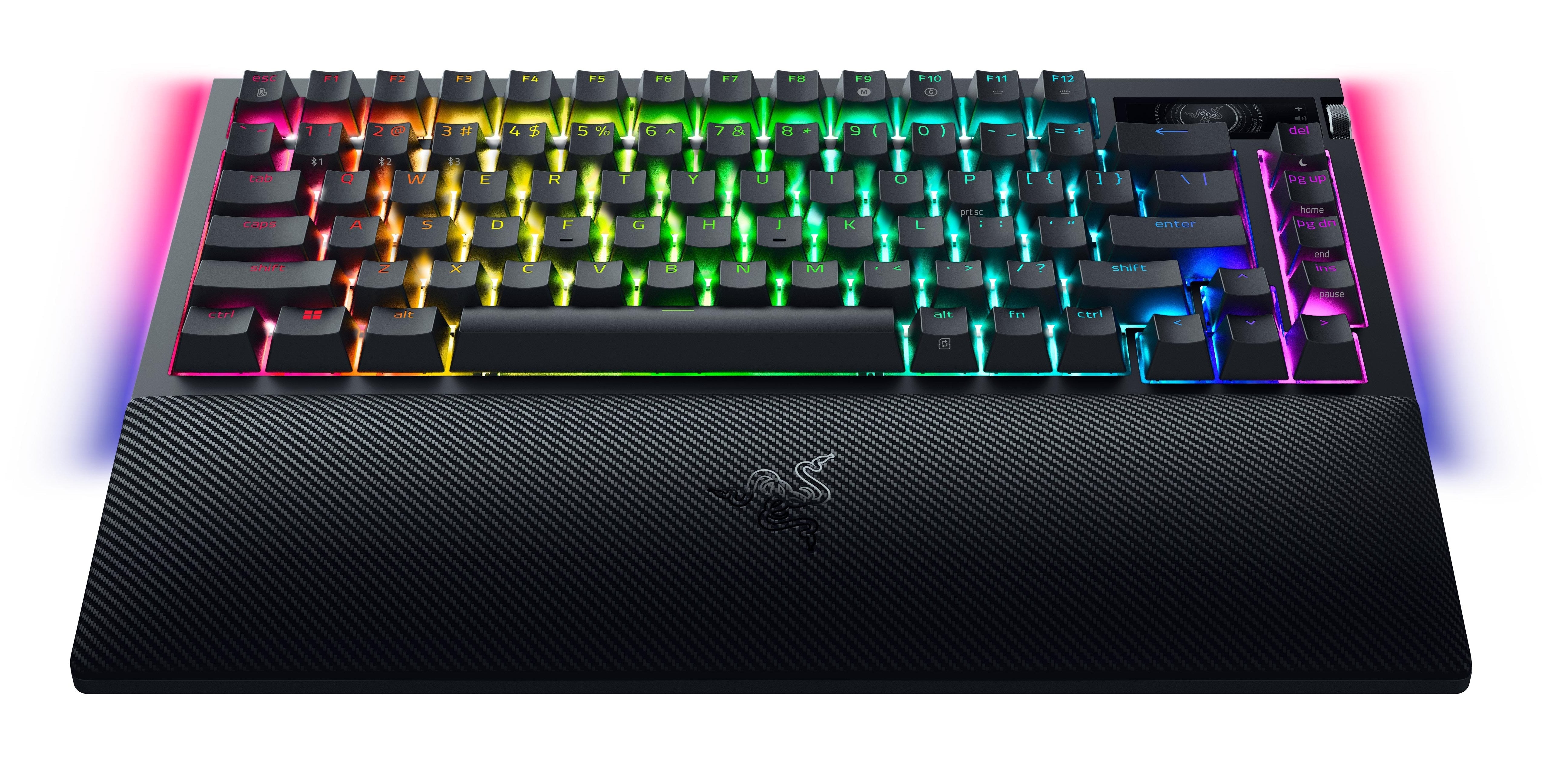 Razer Blackwidow V4 Pro 75% Mechanical Gaming Keyboard, Us Layout, Wireless, Black
