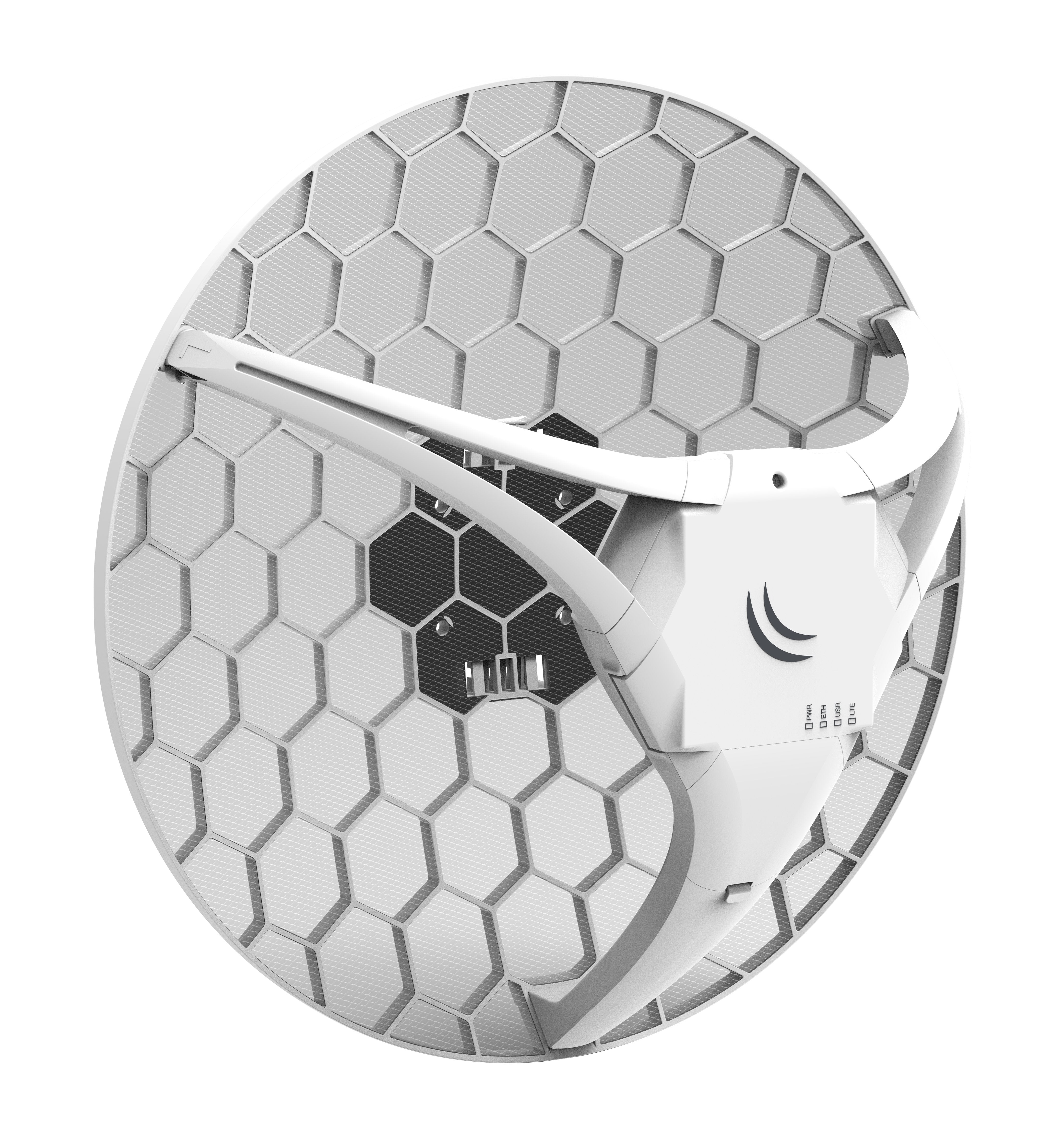 Mikrotik Rblhgr&Amp R11e-Lte6 (Lhg Lte6 Kit) Con Antena Direccional Lte De 17dbi 25 Grados, Cpu De 650mhz, 64mb De Ram, 1xlan 10/100