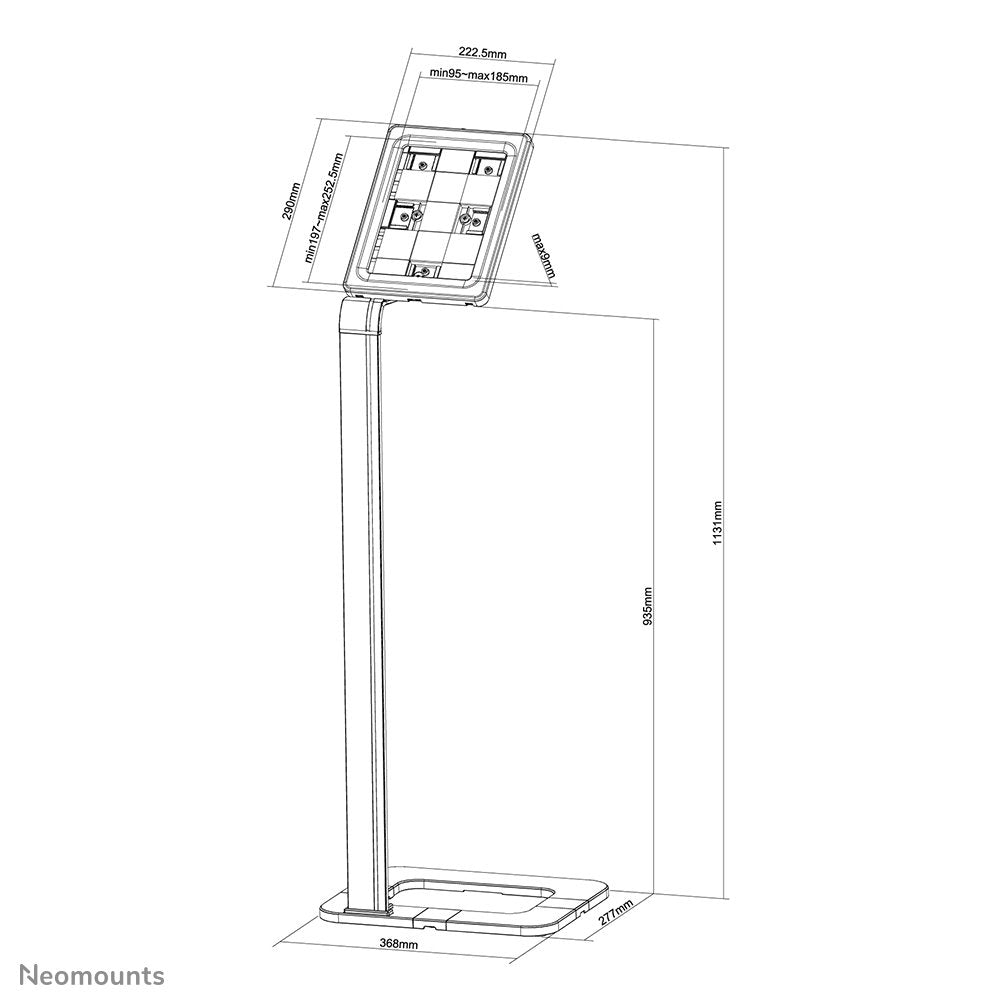 EAN 8717371444914 - Neomounts TABLET-S100SILVER soporte de seguridad para tabletas Plata 25,6 cm (10.1") imagen 3