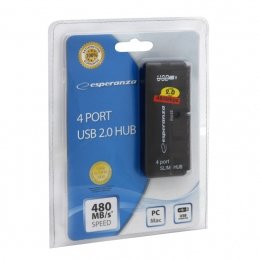 EAN 5905784768564 - Esperanza EA112 hub de interfaz 480 Mbit/s Negro imagen 2