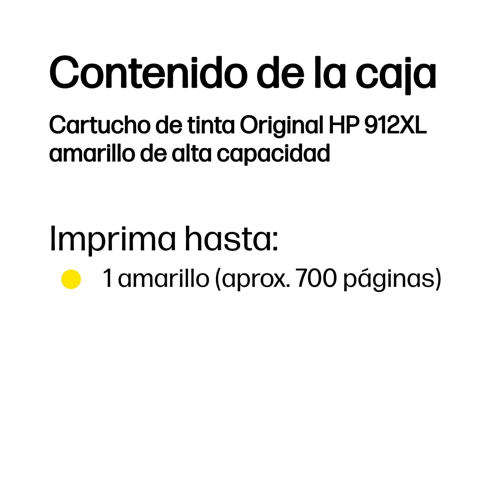 Hp 912xl High Yield Yellow Original Ink Cartridge