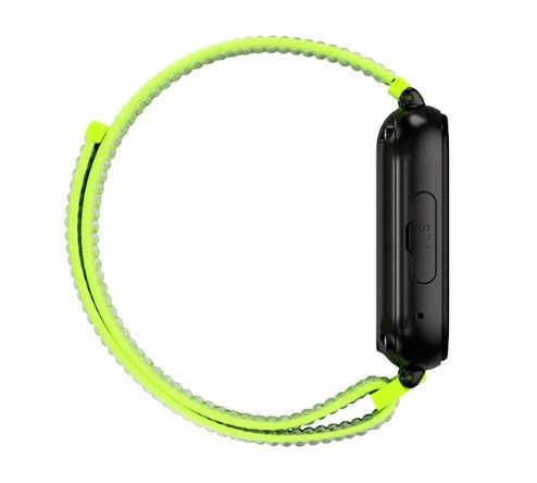 Carcasa Savefamily Negra + Correa De Tejido Amarillo Fluoro Sf-Sw+N.Ctaf