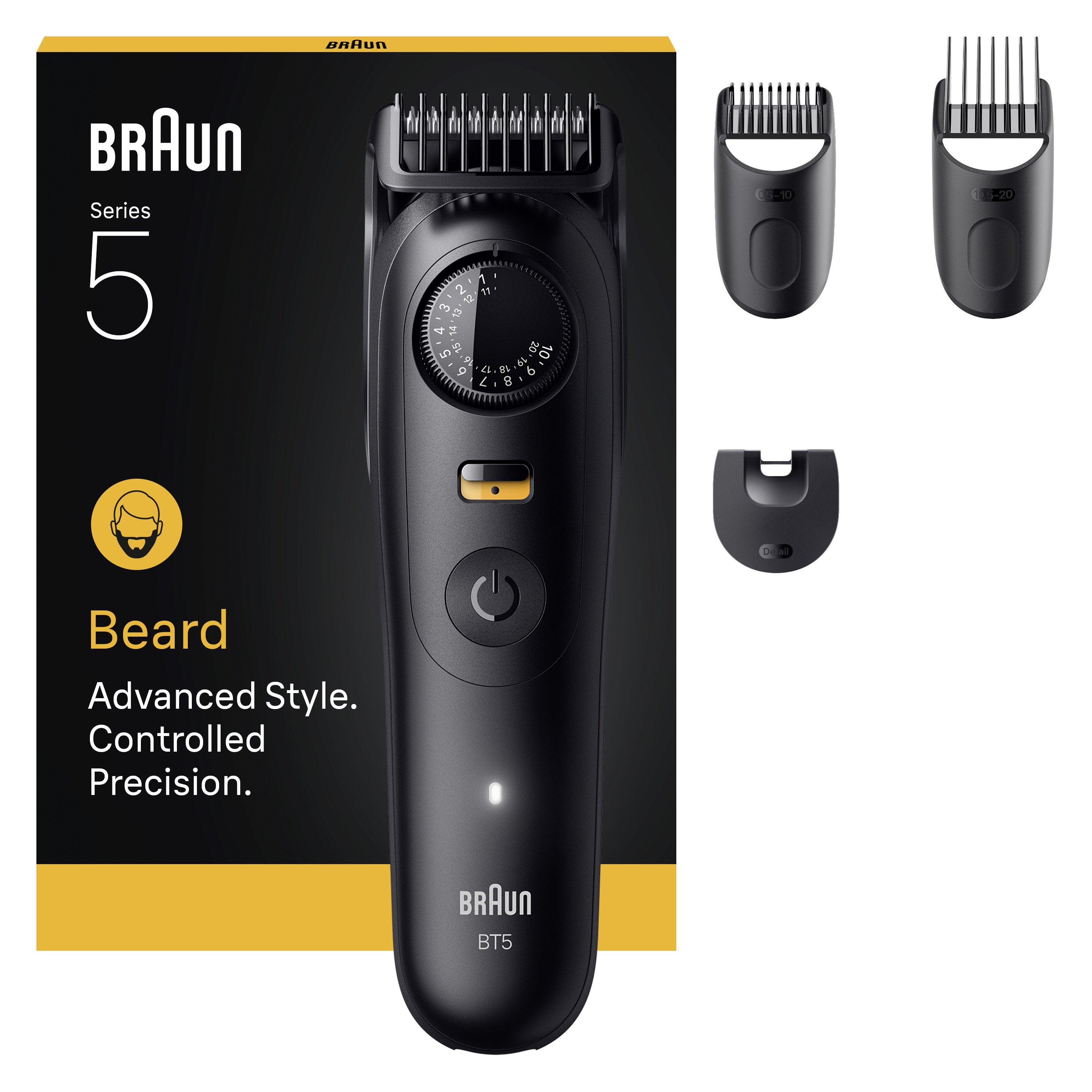 Braun Beard Trimmer Bt5520 Black