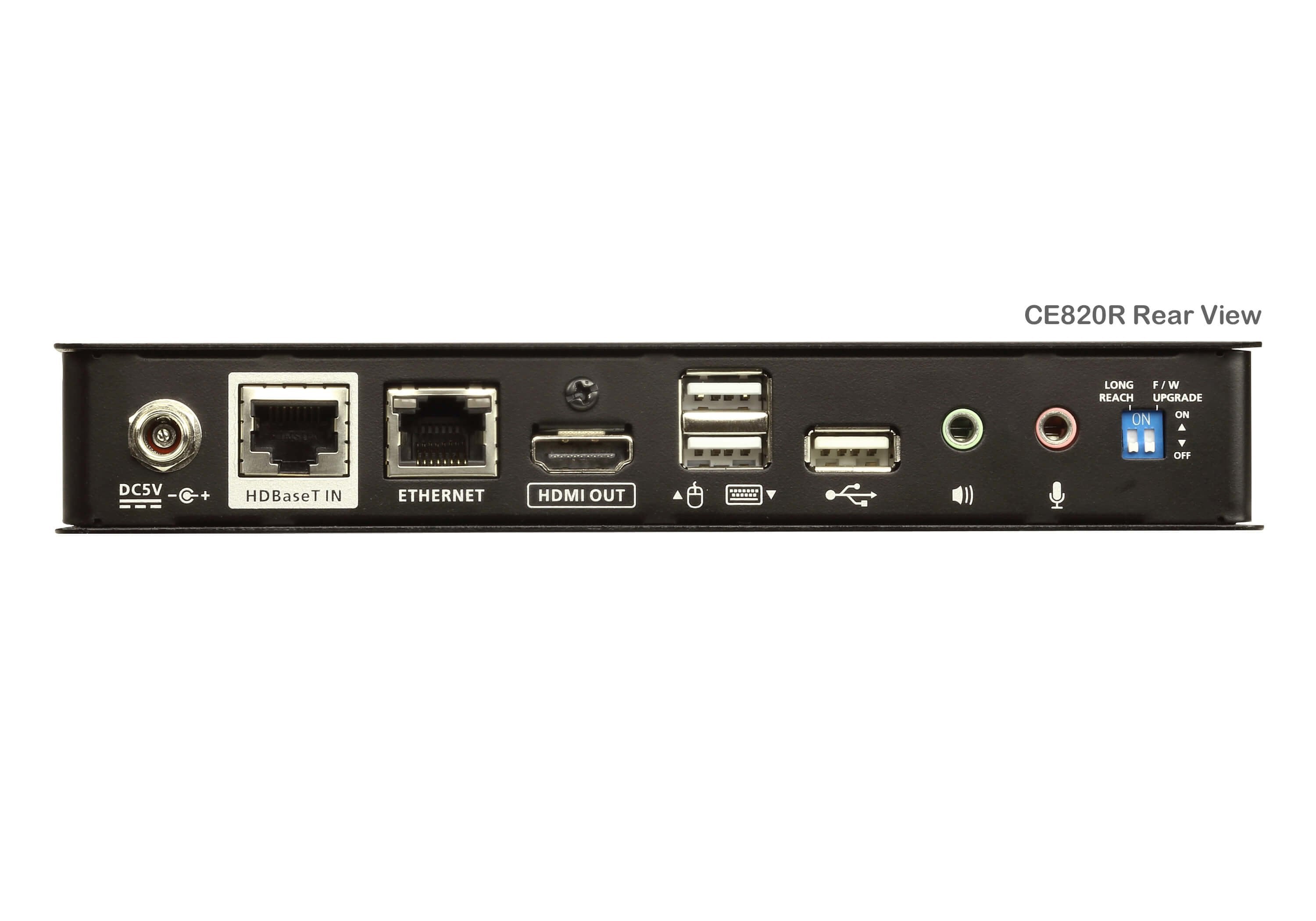 Aten Extensor Kvm Hdbaset 2.0 Hdmi Usb (Unidad Remota) 4k A 100m Sin Ethernet (Ce820r-Ata-G)