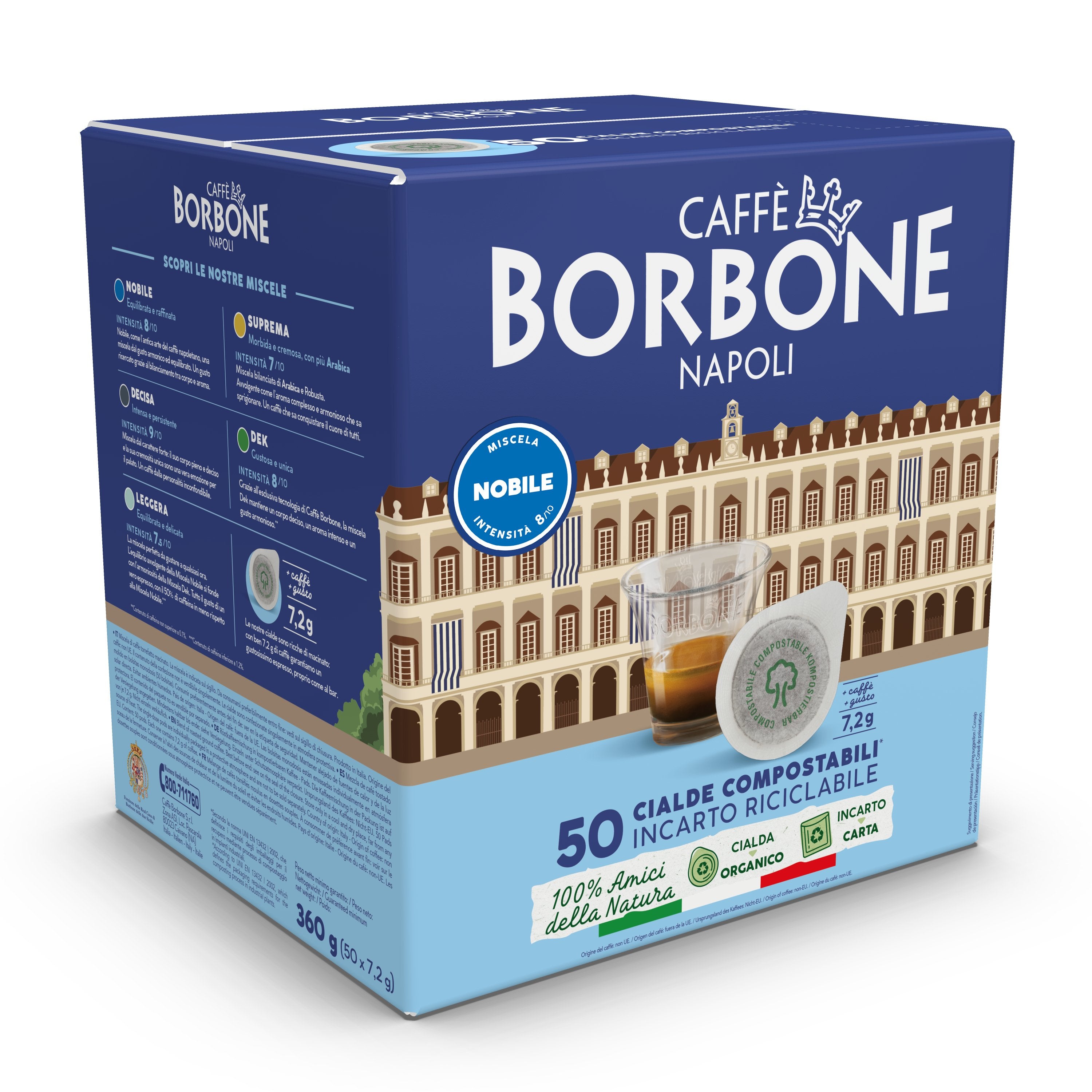 EAN 8034028334382 - Caffè Borbone Cialda Nobile Dosis de café 50 pieza(s) imagen 2