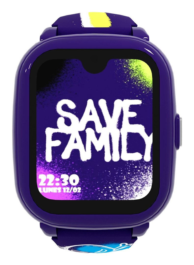 Savefamily Reloj Inteligente Infantil Iconic Plus 2 Con Gps Y Llamada - Ip67 - Bateria 850mah - Ia - Graffiti