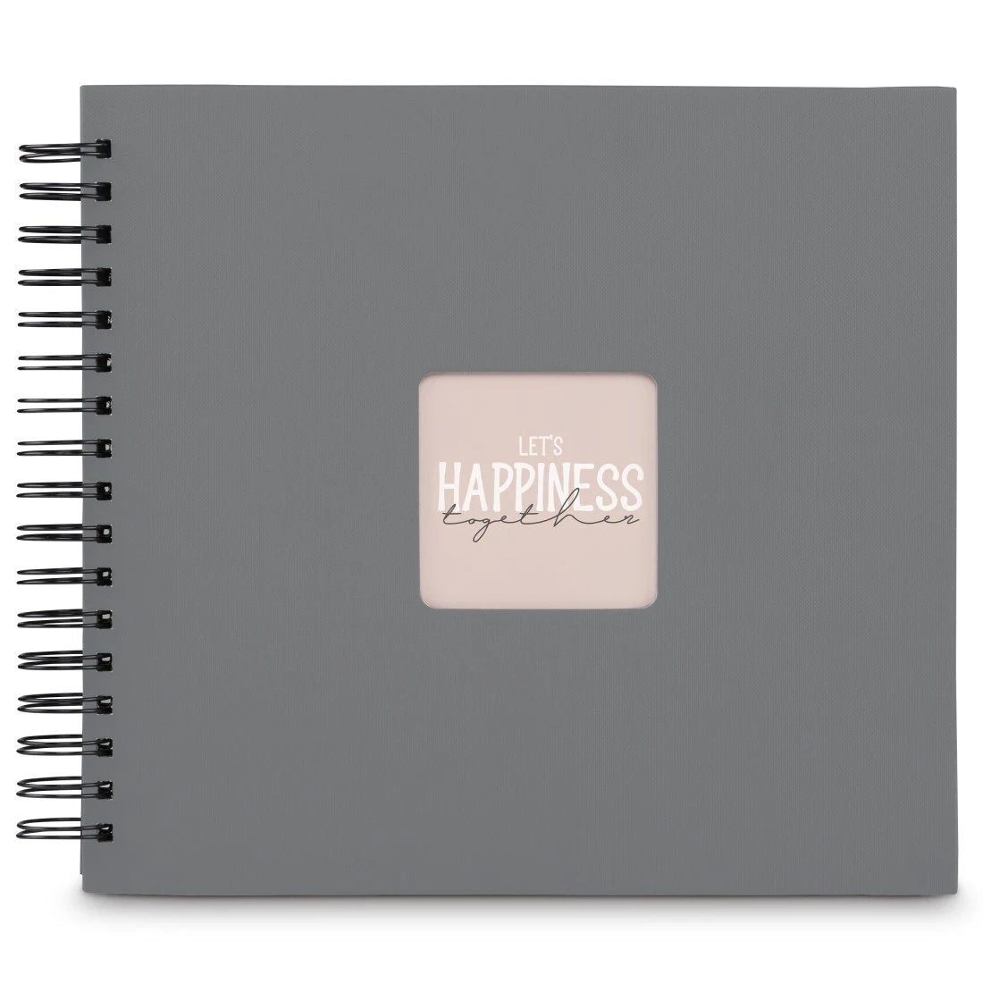 Hama Fine Art Spiral Steingrau 28x24 50 Schwarze Seiten 9840