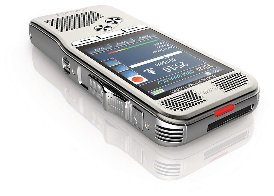 Philips Dpm 8300 Dictáfono Memoria Interna Plata