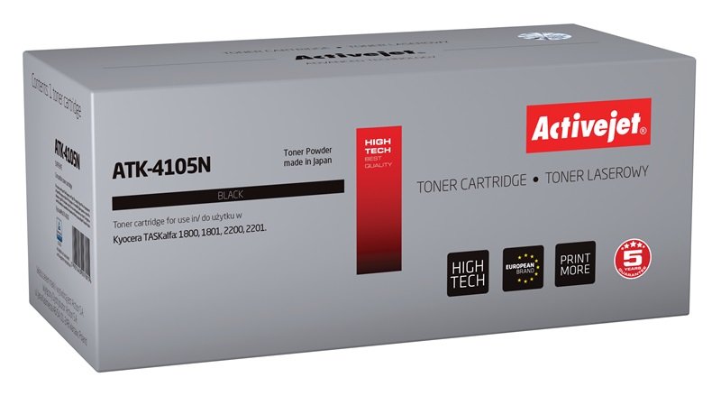 Tóner Activejet Atk-4105n (Reemplazo Para Kyocera Tk-4105 - Supreme - 15,000 Páginas - Negro)