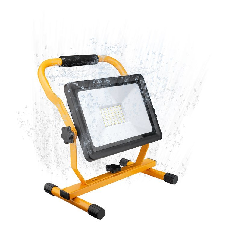 Luz De Trabajo Led Con Soporte, 50 W
Con 4250 Lm Y Luz Blanca Fría (6500 K), Apta Para Uso En Interiores Y Exteriores (Ip65)