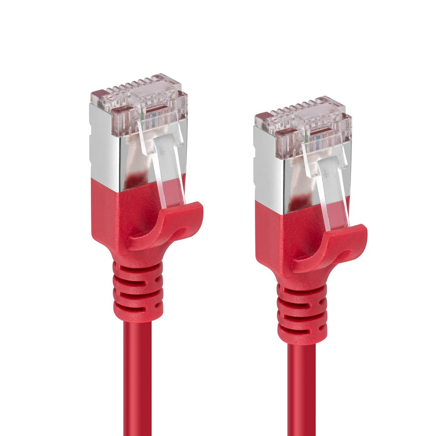 Cat6a U-Ftp Slim, Lszh, 0.15m Network Cable, Red