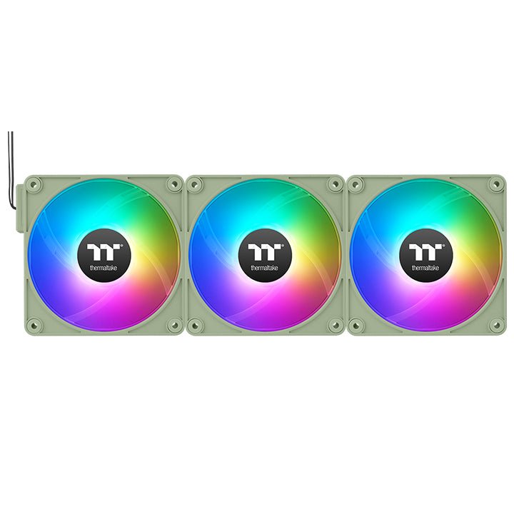 Ventilador De Caja Pc Thermaltake Ct140 Ex Reverse Argb Sync Verde Claro, Paquete De 3 Cl-F199-Pl14mg-A