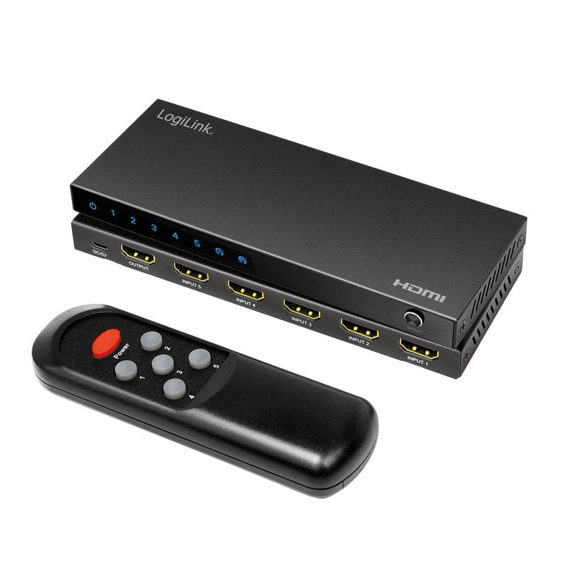 Logilink Hdmi Switch 5-Port 4k 60 Hz Logilink
