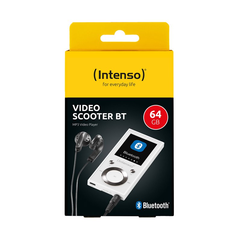 Intenso Mp3 Videoplayer 1,8" Video Scooter Bt 64gb Blanco
