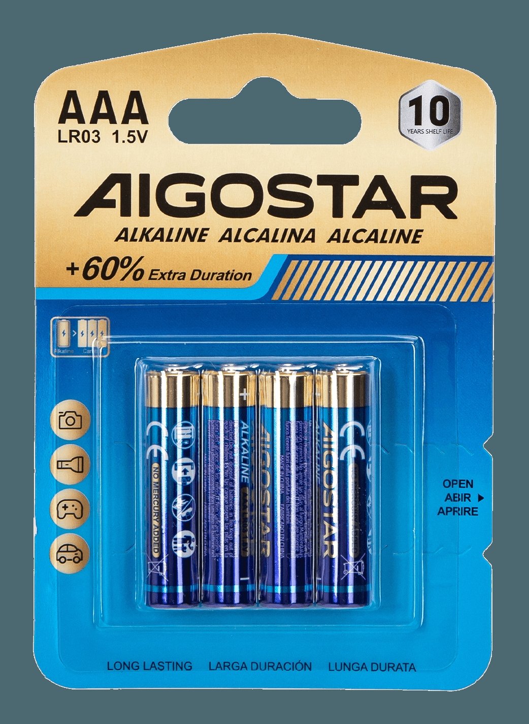 Pila Alcalina Lr03 (Aaa) 1,5v 4 Uds