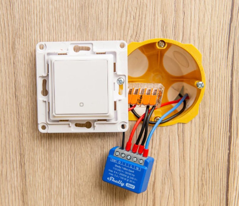 EAN 3800238070786 - Shelly 1 Mini Gen4 Interruptor inteligente 1P Azul imagen 3