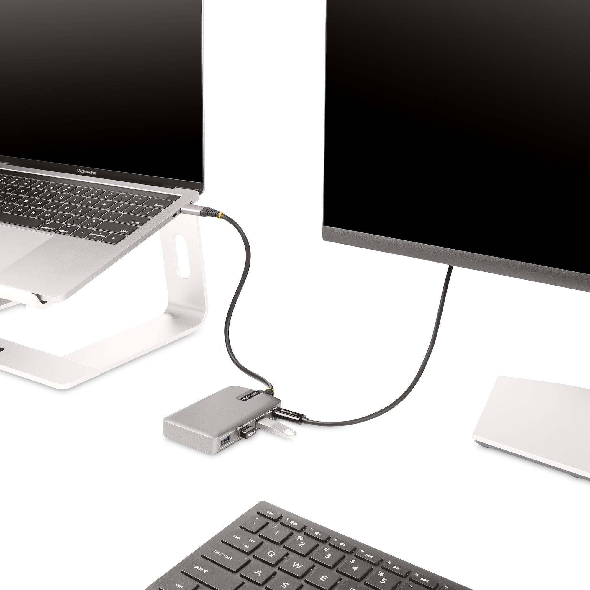 Startech.Com Hub Ladrón Usb-C De 4 Puertos Con Modo Alt De Dp Para Usb-C Y Salida De Vídeo De 4k 60hz - 3x Usb-A - 1x Usb Tipo C - Pd 100w - Usb 3.2 10gbps - Cable 30cm - Portátil