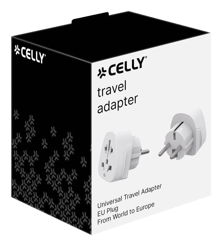 EAN 8021735218043 - Celly TRAVELADAPTER adaptador de enchufe eléctrico Tipo F Universal Blanco imagen 3