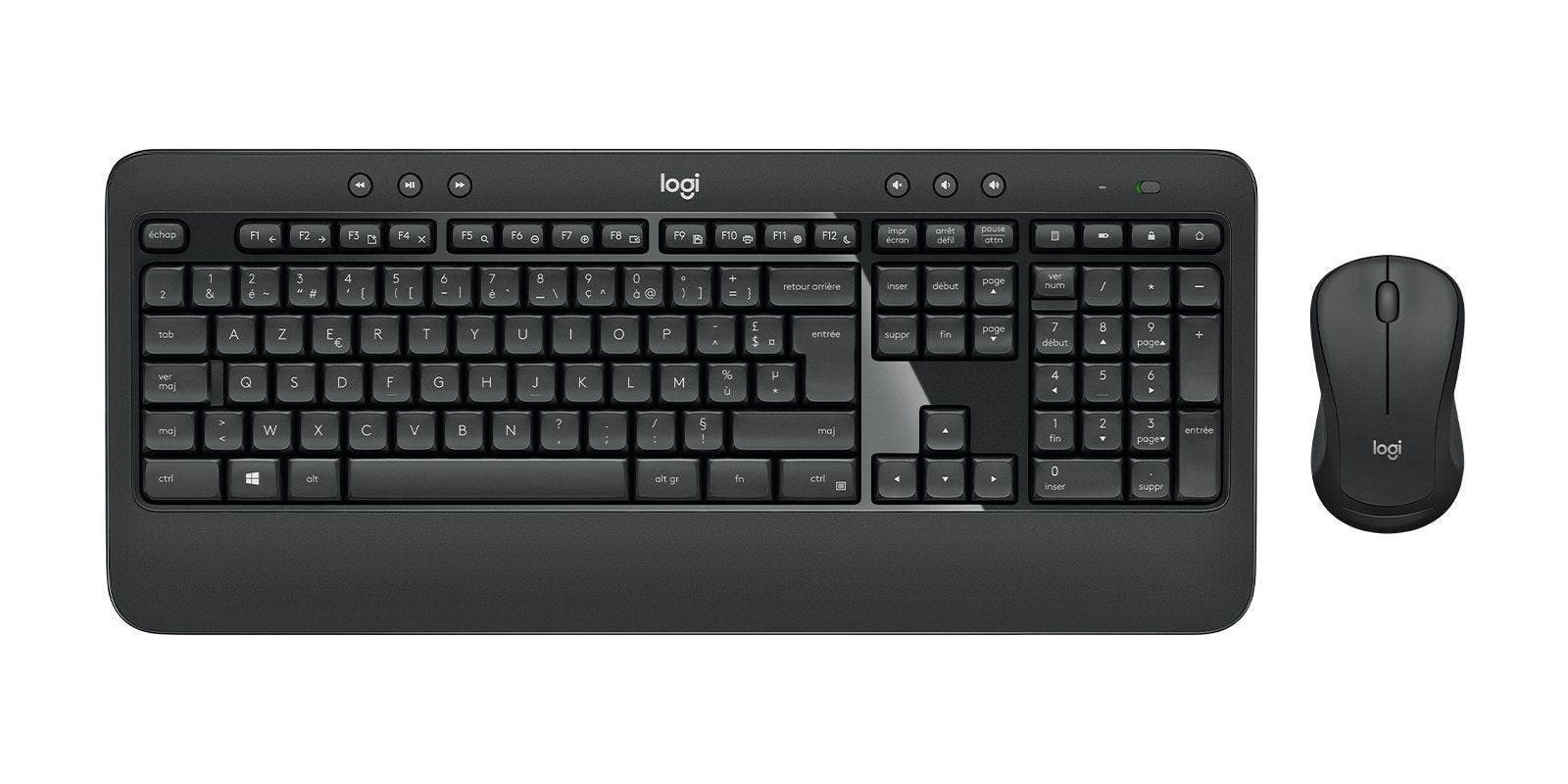 EAN 5099206077386 - Logitech 920-008676 teclado Ratón incluido Universal RF inalámbrico AZERTY Francés Negro imagen 2