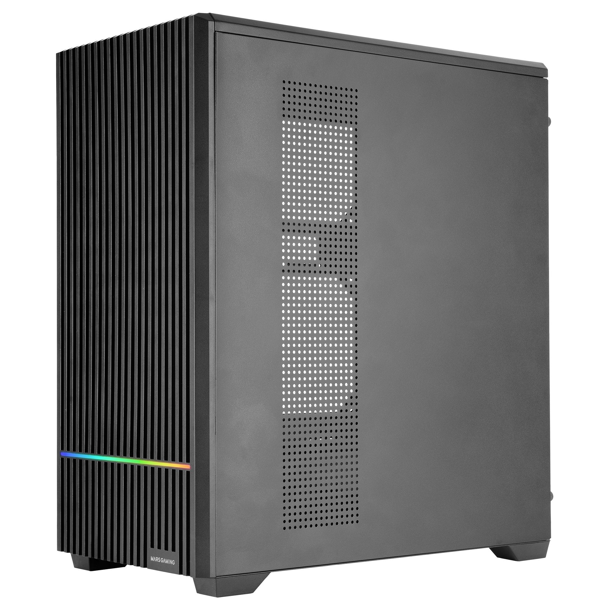 Caja Pc Atx Semitorre Mars Gaming Mc-Quantum Doble Cristal Templado Argb Gpu 335mm Negra