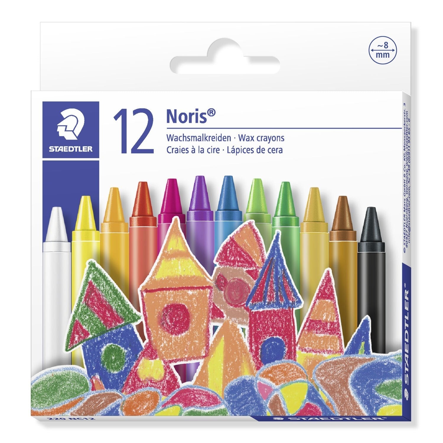 Staedtler Ceras Noris 220 Colores Brillantes Estuche De 12 Surtidos
