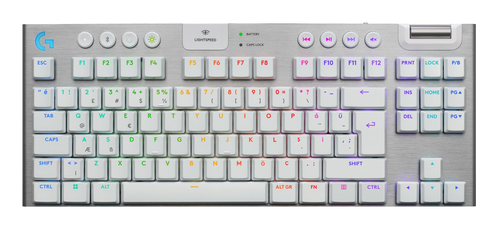 EAN 5099206121744 - Logitech G G915 X Lightspeed teclado Juego USB + RF Wireless + Bluetooth QWERTY Internacional de EE.UU. B imagen 1