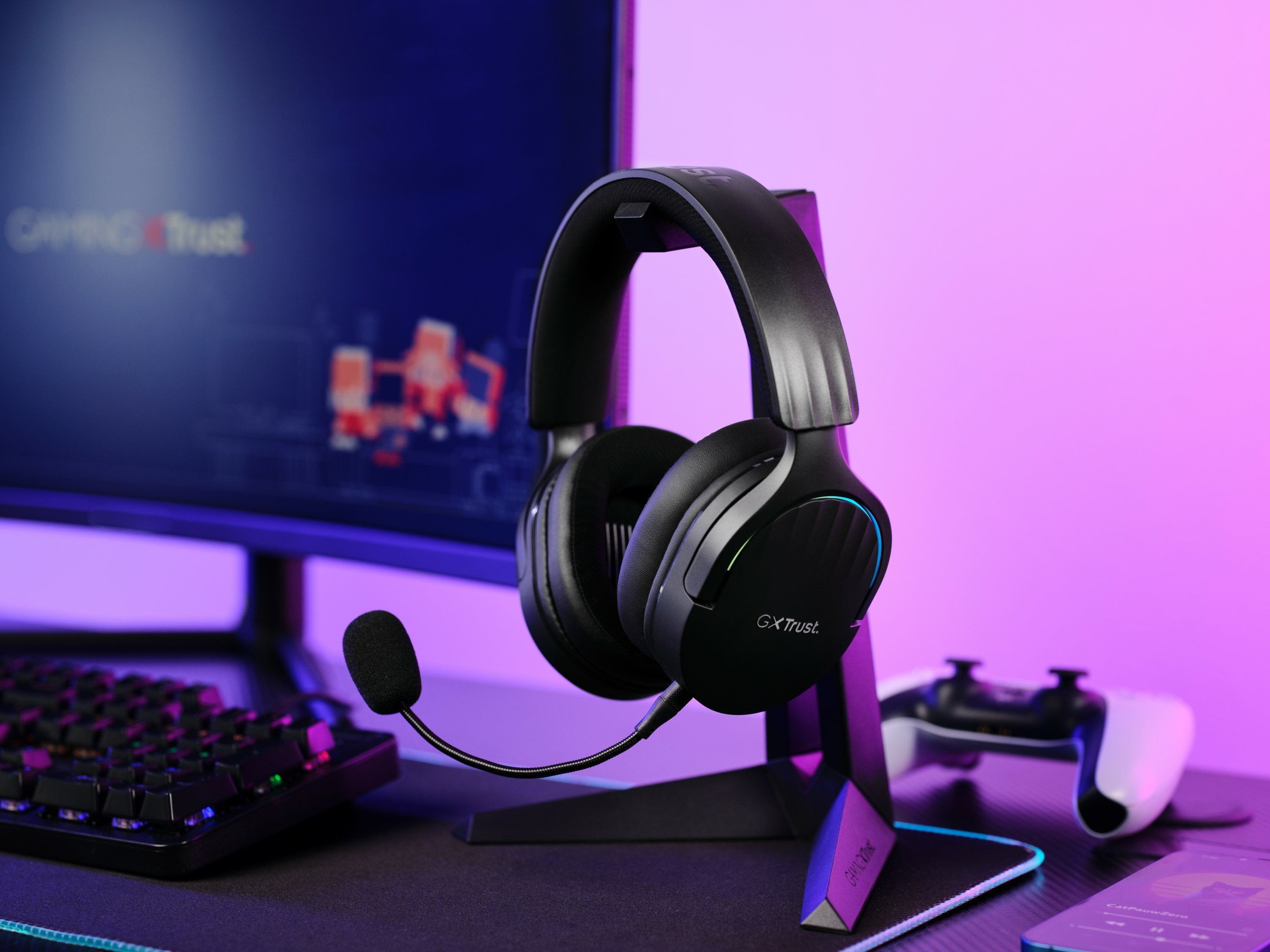 Auriculares Gaming Inalámbricos Con Micrófono Trust Gaming Gxt 491 Fayzo Bluetooth Jack 3.5