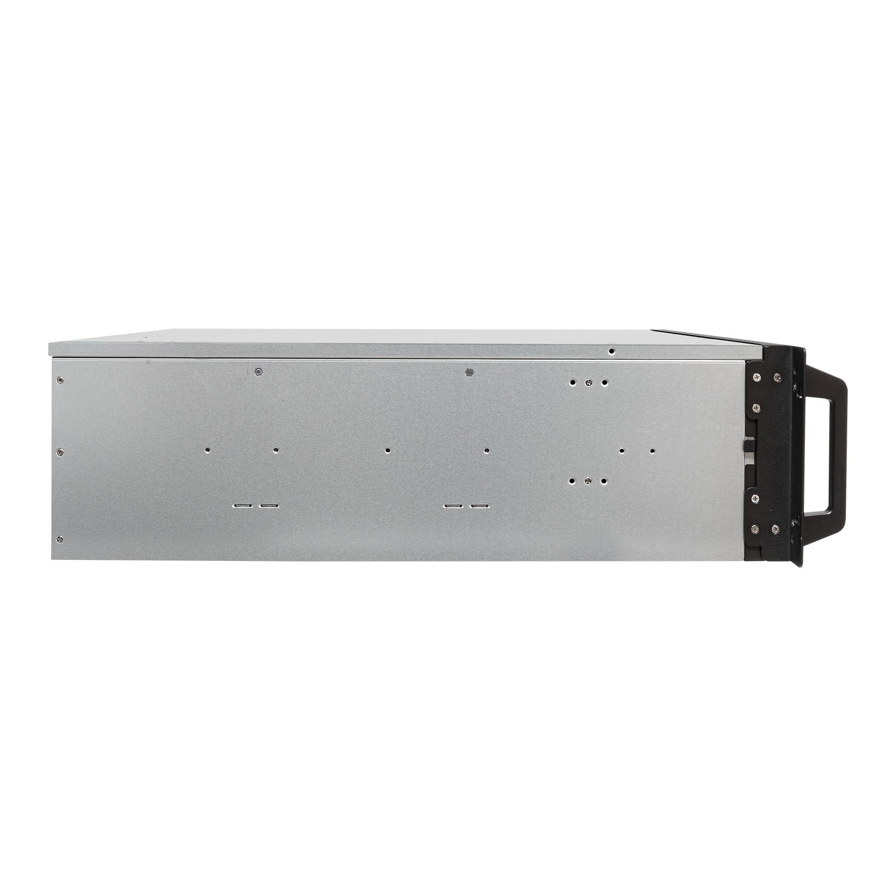 Caja Rack 19" Unykach 4u Sin Fuente Negro Plata 6 Bahias Int 1xusb2.0 1xusb3.0 1xusb-C