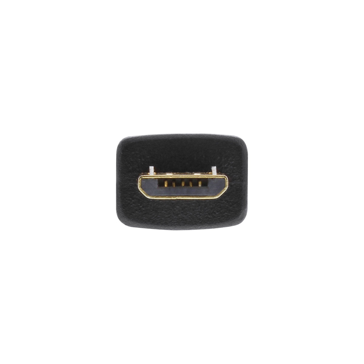 Inline Micro Usb 2.0 Cable Plano Usb A A Micro-B Negro / Dorado 1m