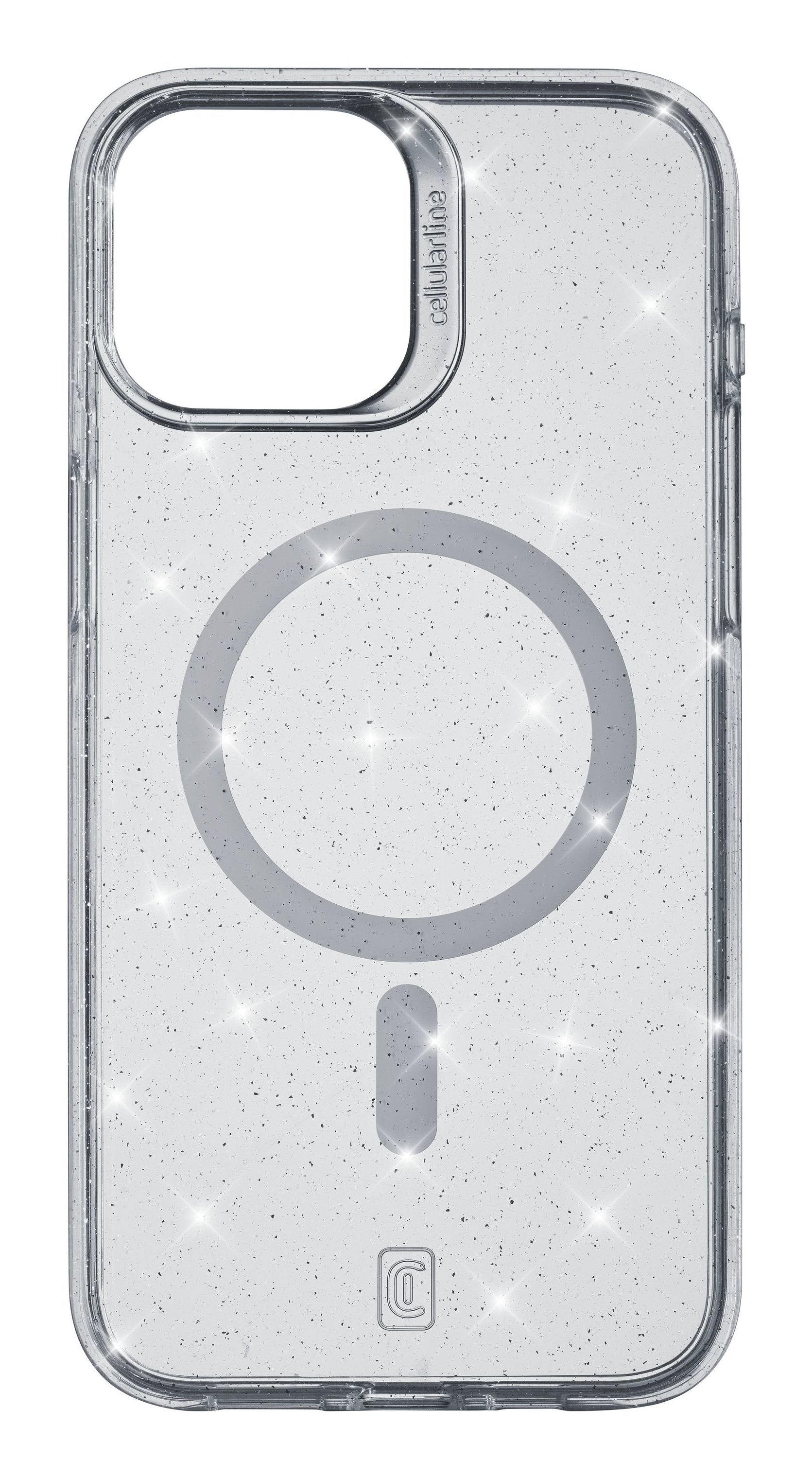 Funda Cellularline Sparkle Magsafe Mag Iphone 15 Trans.