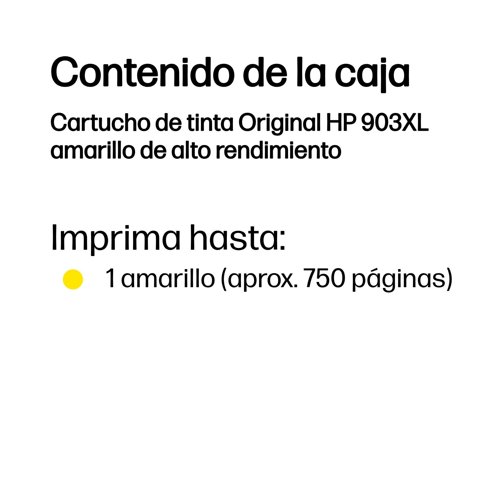 EAN 0199764694423 - HP 903XL High Yield Yellow Original Ink Cartridge cartucho de tinta 1 pieza(s) imagen 3